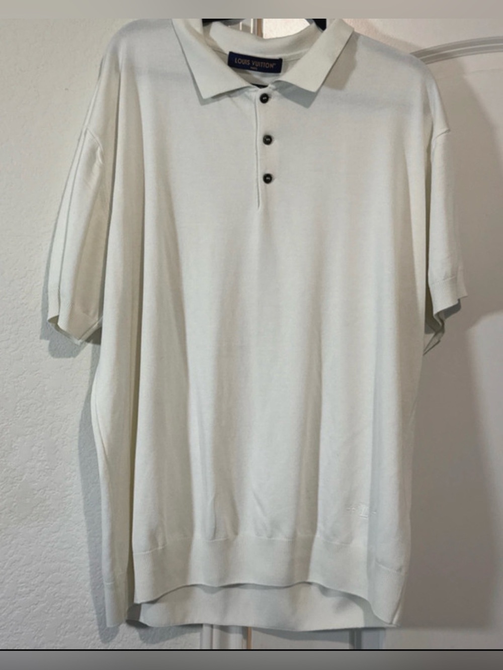Louis Vuitton Men’s Cream Polo Shirt